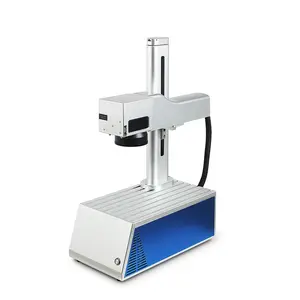 20W Desktop Mini Fiber Laser Marking Machine 30W Metal Engraving Machine
