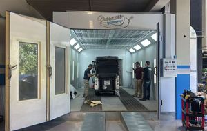 Cabine <span class=keywords><strong>de</strong></span> peinture automobile professionnelle à flux croisé, avec ventilateur LED à faible consommation et faible bruit, panneau ignifuge, pour séchage <span class=keywords><strong>de</strong></span> carrosserie automobile - Product Image 3