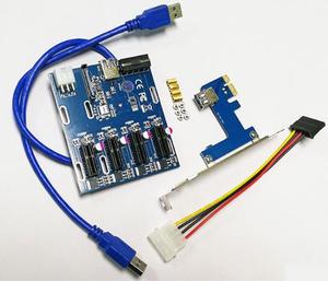 <span class=keywords><strong>Pci</strong></span>-E 1X Mở Rộng Kit 1 Để 4 Khe Cắm Chuyển Đổi Nhân Hub <span class=keywords><strong>Pci</strong></span>-E Riser Card <span class=keywords><strong>Adapter</strong></span> Với <span class=keywords><strong>USB</strong></span> Cáp <span class=keywords><strong>3</strong></span>.0 Mô-đun Pcie - Product Image 6