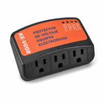 Prise de protection contre les surtensions intelligente Puluos KE-V008 110V 15A, protection contre les surtensions, 3 prises, Power Guard
