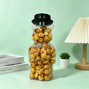 <span class=keywords><strong>Palomitas</strong></span> de Maíz Gourmet con Recubrimiento de Caramelo 128g, Tarro de Oso Adorable, Sabor <span class=keywords><strong>Toffee</strong></span> Semiblando Sin Grasas Trans, Snacks, Precio al por Mayor, Marca Privada - Product Image 1