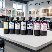 Bouteilles écologiques à faible odeur et résistantes aux UV de 500 ml/1000 ml pour tasses en céramique compatibles avec les têtes d'impression pour impression numérique couleur vive