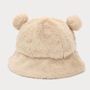 Gorro de Pescador de Terciopelo Suave con Estampado de Leopardo para Invierno, Gorro Cálido para Mujer, de Terciopelo Suave, Piel Sintética, Gorro Tipo Bucket - Product Image 4