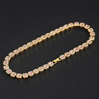 Collier unisexe plaqué or chaîne à maillons personnalisable accessoire de mode pour hommes et femmes pour la fête d'inspiration chrétienne