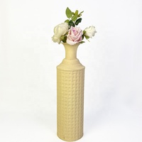 Vase de sol en métal écologique, décoratif, en fer, style nordique, finition mate, terracotta, pour la décoration intérieure, salon, mariage, vente en gros