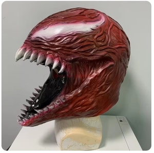 Masque Venom Cosplay Halloween Horreur Héro EVA Plein Visage Bicolore Portable Adulte Taille Unique Comic-con Fête Accessoires de Mascarade USA - Product Image 5