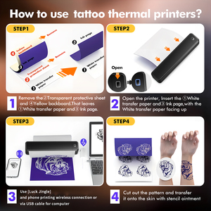 Marklife X8 A4 Máy in nhiệt xách tay không dây inkless cho nghệ sĩ Tattoo Shop Tattoo cung cấp trong kho - Product Image 4