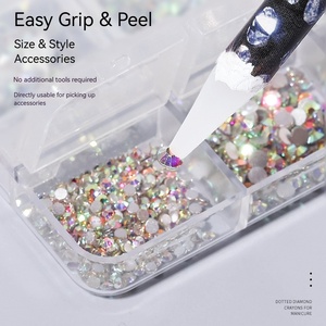 Lápiz Aplicador de Cera para Pedrería 229mm 115mm, Herramienta para Fijación de Gemas y Cristales en Uñas para Decoración - Product Image 2