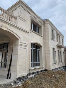 Construcción de fachadas de Villa personalizada al aire libre, <span class=keywords><strong>piedra</strong></span> <span class=keywords><strong>caliza</strong></span> amarilla, Beige, <span class=keywords><strong>precio</strong></span>, revestimiento de pared Exterior, proyecto de <span class=keywords><strong>piedra</strong></span> <span class=keywords><strong>caliza</strong></span> - Product Image 6
