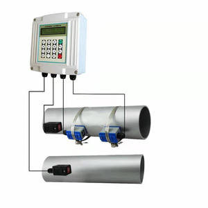 Ultrasonic flow <span class=keywords><strong>meter</strong></span> tubo externo braçadeira na parede inserção água medição integrada medidor de calor sônico - Product Image 3