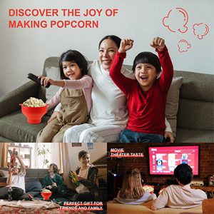 Máy Làm Bỏng Ngô Silicon Nguyên Bản Cho Lò Vi Sóng, Máy Làm Bỏng Ngô Bát Có Thể Gấp Gọn - Product Image 6