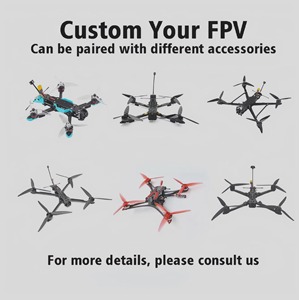 Kit de Dron RC de Carreras FPV de Fibra de Carbono de 10/13/15/18 Pulgadas, Juego Completo DIY con Cámara HD - Product Image 6
