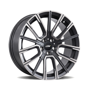 ล้อฟอร์จ LS8141 จากโรงงานโดยตรง สี Gunmetal ขอบขัดเงา ลายซี่ลวดคู่ ขนาด 18 19 20 นิ้ว 5x120 สำหรับ BMW Mercedes Audi - Product Image 1