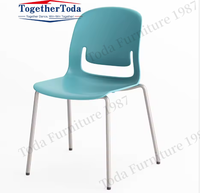 Chaise de formation en plastique portable en fibre de verre polypropylène test de crochet caché cyclique de grande taille pour appartement scolaire
