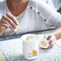 Vente directe d'usine Cube de cire de soja d'aromathérapie Chauffe-bougies parfumées et fond de cire en vrac Boîtes en PVC Cubes en vrac