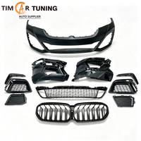 Pare-chocs avant style MT G30 LCI avec kit de pare-chocs arrière pour BMW Série 5 G30 G38 2021-2023, kit carrosserie style MT