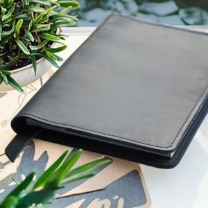 Genuine Leather Cowhide A6 Field Notes Cover Personalized Embossed Portable Notebook <b>Bookmark</b> Journal Wallet for Welcome <b>Gifts</b> - Product Image 2