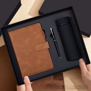 Ensemble cadeau d'entreprise personnalisé avec carnet en PU, stylo et gourde isotherme pour cadeaux clients VIP d'entreprise, ensemble de bienvenue pour employés - Product Image 2