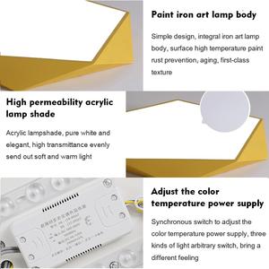 Morden High Quality Black Voice Control Surface Mounted Indoor Restaurant Bedroom Creative Decor Led Flush Mount Ceiling Light - Product Image 6