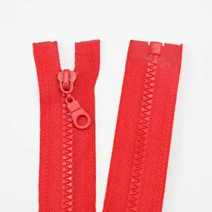No. 5 Open End School Uniform 57cm Resin Zipper Factory Wholesale 45cm Plastic Resin Zipper