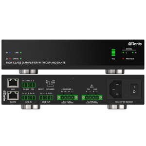 <span class=keywords><strong>Convertisseur</strong></span> audio OEM 150W classe D avec DSP et prise en charge Dante, construction métallique pour la connexion - Product Image 6