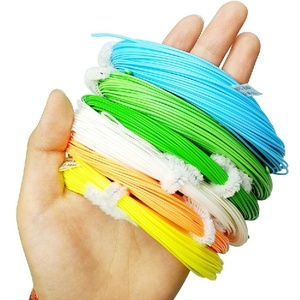 Alta calidad al por mayor personalizado ponderado hacia adelante flotante 100 pies 2 bucles soldados línea de pesca con mosca - Product Image 2