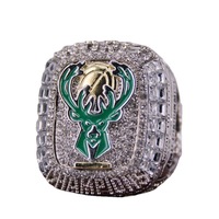Anillo oficial del equipo Milwaukee Bucks para hombre, novedad, 2021