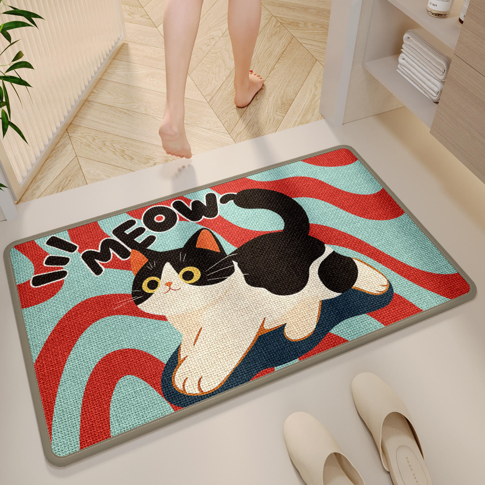 Semelle en caoutchouc lin - Happy Cat Language