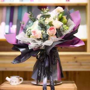 Papel de Envolver Flores Coreano Grueso de Color Metálico Brillante, Suministros para Floristería, Papel de Envolver Floral Impermeable - Product Image 4