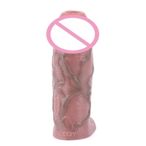 Funda realista para pene al por mayor de fábrica SXXY, extensor de pene, funda para agrandar el pene, accesorio para juguetes sexuales para parejas - Product Image 5