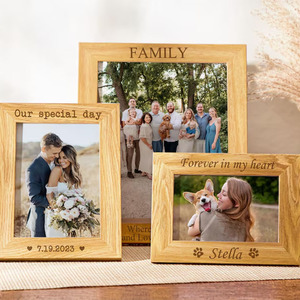 Thiết Kế Mới Treo Tường Hoặc Bàn Bằng Gỗ Hình Ảnh Khung Biểu Tượng Tùy Chỉnh Tre Gỗ Khung Ảnh Thủ Công - Product Image 2