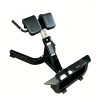 Chaise romaine commerciale en métal, station d'hyperextension, banc de sécurité robuste, appareil de musculation pour le bas du dos, les fessiers et les ischio-jambiers