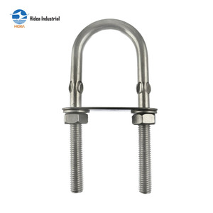 HIDEA - Accesorios para Cadenas, Fijaciones Resistentes a la Corrosión con Tuercas, Pernos, Placas <span class=keywords><strong>y</strong></span> Arandelas M12 M16 M20, Perno en U <span class=keywords><strong>de</strong></span> Acero Inoxidable - Product Image 1
