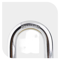 Serrure à marteau durable avec noyau en laiton et cadenas en fer à clé plate antivol et antirouille épaissie et renforcée MD