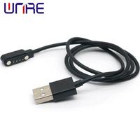 Connecteur magnétique USB mâle 4 broches pour montre connectée, contact de charge Pogo Pin, câble de données pour appareil intelligent, faisceau de connexion