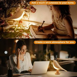 Touch Control Night Light LED Bedside <b>Lamp</b> with 3 Color Temperature Rechargeable Design - Product Image 5