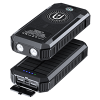 Batterie Externe Solaire Haute Capacité 20k mAh pour Extérieur, Chargeur Magnétique Sans Fil Type-C 22.5W QC à Charge Rapide, Lampe Torche, Boussole, Multifonction