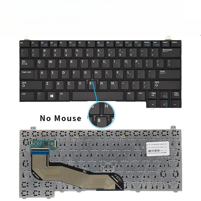 New US/English Replacement Notebook Laptop Keyboard For Dell Latitude E5440 Y4H14 E5540 15-5000 No Point No Backlight