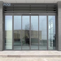 Sistem Pintu Geser Aluminium Modern Cerdas dengan Motor AC Kapasitas Beban 300KG untuk Penggunaan Rumah Sakit, Sensor Kontrol Jarak Jauh Internal