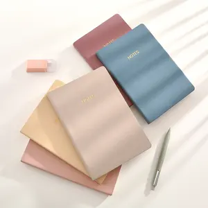 Office Supplier Journal Printing A4 A5 A6 Cute Small Kawaii Stationery Notebook Business Office Pink Leather Dairy For Girls