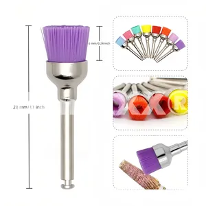 หัวขัดเงาไนลอนแบบมีสี 10/50/100 ชิ้น, พอดีอย่างสมบูรณ์แบบ, แปรงแบบใช้แล้วทิ้ง, ขัดเงาและทำความสะอาด - Product Image 3