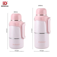 Vente chaude Grande Capacité Double Paroi Pot À Vide Thermos Voyage Flacon Isolé En Acier Inoxydable Eau Potable Style Américain