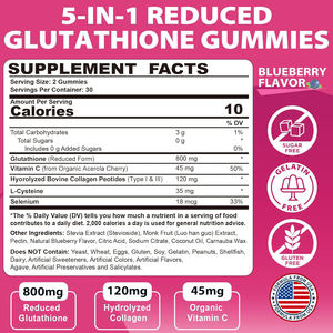 Oem 98% Zuiverheid Glutathion Collageen Gummies Supplement Met L-Cysteïne, Vitamine C, <span class=keywords><strong>Selenium</strong></span>,Antioxidant Supplement Voor Immuun - Product Image 2