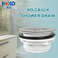 HOKO Siphon de sol blanc au design moderne pour douche, salle de bain et hôtel