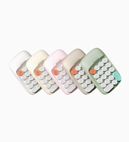 Receptor Inalámbrico BT 5.2 + 2.4GHz con Teclado Numérico ANBK-01, Retro, Doble Modo, KC, FCC, CE, RoHs, Molde Privado, Logotipo Personalizado, Paquete