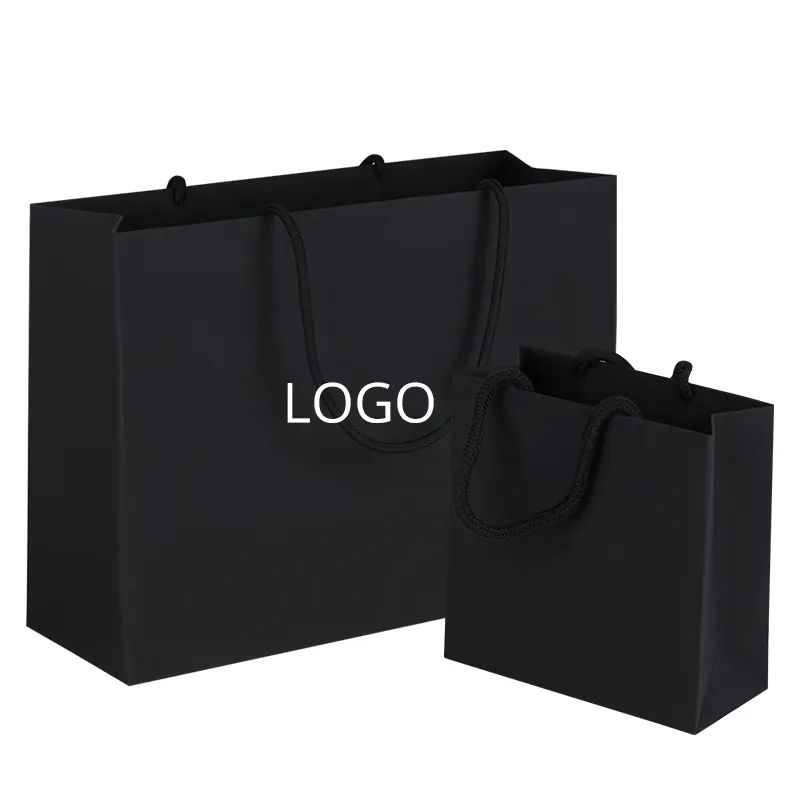 Wholesale Cheap Price Sacs en Papier Luxury Famous Brand Gift Custom Printed Shopping Paper Bag With Your Own Logo