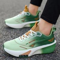Chaussures de course unisexes en maille d'été, légères, respirantes, résistantes aux chocs, résistantes à l'usure, tendance, avec plaque en carbone