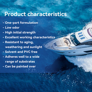 Chucking nhôm Mat PVC tếch tự Silicone lớp <span class=keywords><strong>FRP</strong></span> Polyurethane PU Marine 5200 dính kính chắn gió thuyền cửa sổ Sealant keo - Product Image 4