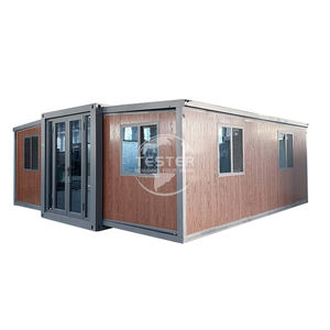 منزل حاويات فولاذي مسبق الصنع فاخر قابل للتوسيع بتصميم عصري، بمعايير صينية، بأبعاد 20 قدم و 40 قدم، معتمد من CE، مناسب للمراكز التجارية وغرف النوم، محمول - Product Image 1