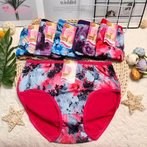 9976 #   Slip a vita alta da donna per anziane e madri di mezza età, collezione estate 2026, stampa assortita, taglie forti, all'ingrosso - Product Image 2